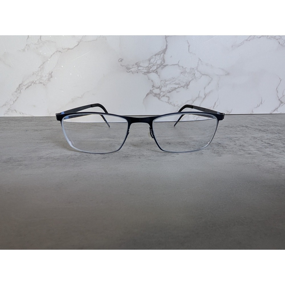 LINDBERG NO 071 9D31 9505 52-18-1135 BLUE TITANIUM EYEGLASSES FRAMES ONLY READ